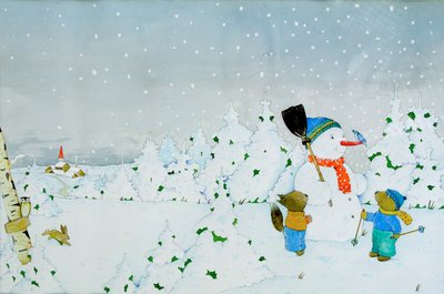 Einen Schneemann bauen von Christian Kaempf